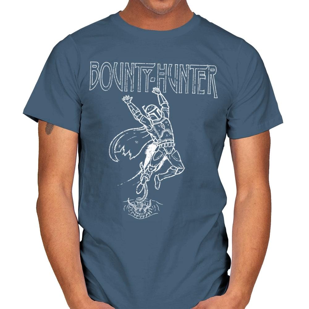 Bounty Hunter - Mens T-Shirts RIPT Apparel Small / Indigo Blue