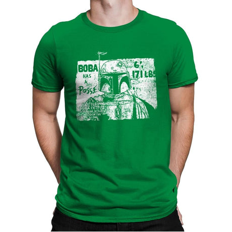Bounty Hunter Posse - Mens Premium T-Shirts RIPT Apparel Small / Kelly Green