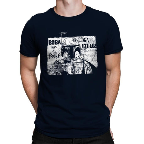 Bounty Hunter Posse - Mens Premium T-Shirts RIPT Apparel Small / Midnight Navy