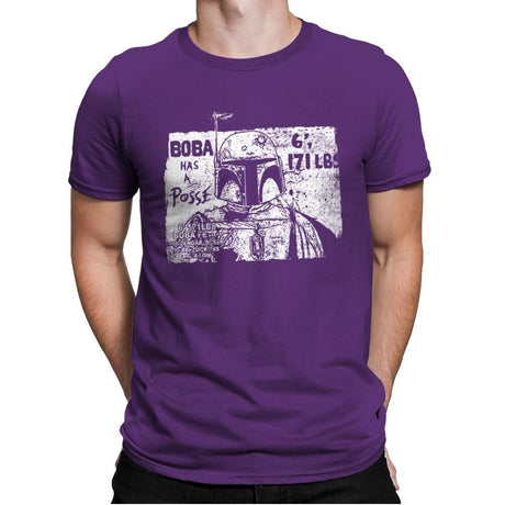 Bounty Hunter Posse - Mens Premium T-Shirts RIPT Apparel Small / Purple Rush