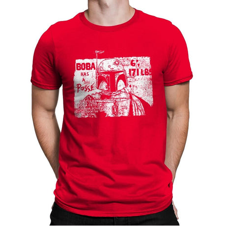 Bounty Hunter Posse - Mens Premium T-Shirts RIPT Apparel Small / Red