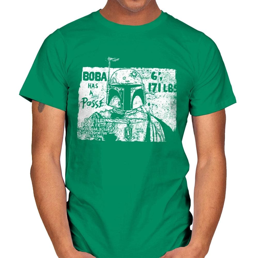 Bounty Hunter Posse - Mens T-Shirts RIPT Apparel Small / Kelly Green