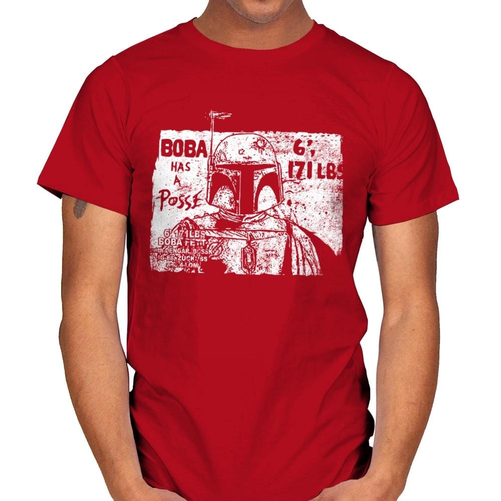 Bounty Hunter Posse - Mens T-Shirts RIPT Apparel Small / Red