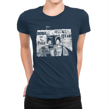 Bounty Hunter Posse - Womens Premium T-Shirts RIPT Apparel Small / Midnight Navy