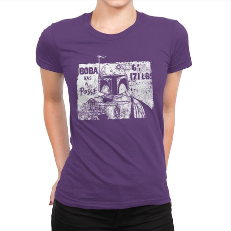 Bounty Hunter Posse - Womens Premium T-Shirts RIPT Apparel Small / Purple Rush