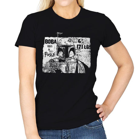 Bounty Hunter Posse - Womens T-Shirts RIPT Apparel Small / Black