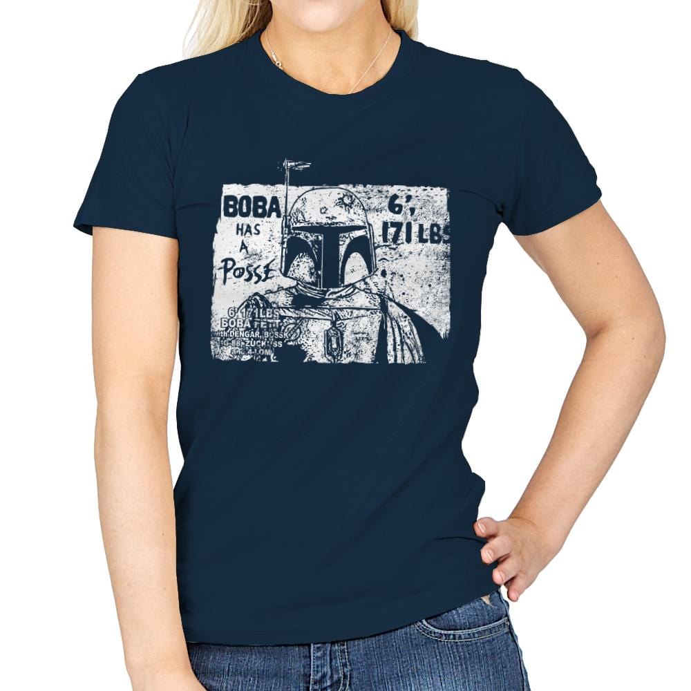 Bounty Hunter Posse - Womens T-Shirts RIPT Apparel Small / Navy