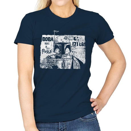 Bounty Hunter Posse - Womens T-Shirts RIPT Apparel Small / Navy