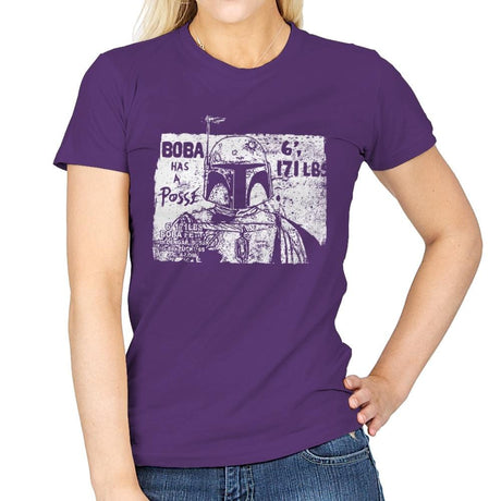Bounty Hunter Posse - Womens T-Shirts RIPT Apparel Small / Purple