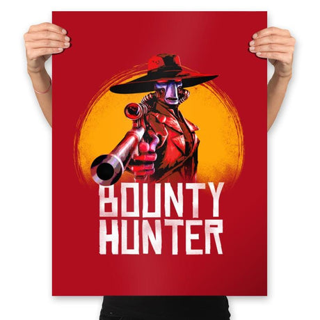 Bounty Hunter - Prints Posters RIPT Apparel 18x24 / Red