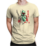 Bounty Hunter - Sumi Ink Wars - Mens Premium T-Shirts RIPT Apparel Small / Natural