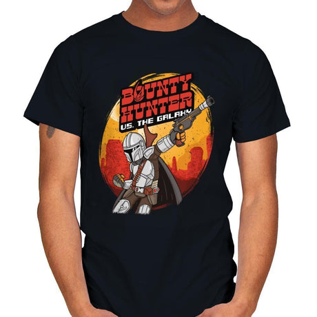 Bounty Hunter vs. The Galaxy - Mens T-Shirts RIPT Apparel Small / Black