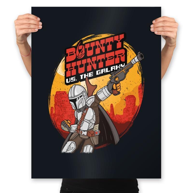 Bounty Hunter vs. The Galaxy - Prints Posters RIPT Apparel 18x24 / Black