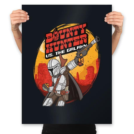 Bounty Hunter vs. The Galaxy - Prints Posters RIPT Apparel 18x24 / Black