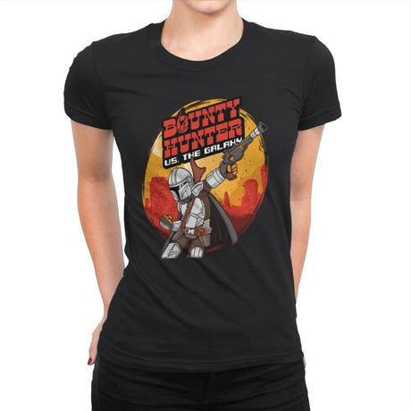 Bounty Hunter vs. The Galaxy - Womens Premium T-Shirts RIPT Apparel Small / Black