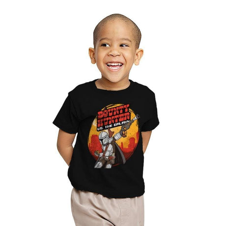 Bounty Hunter vs. The Galaxy - Youth T-Shirts RIPT Apparel X-small / Black