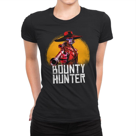 Bounty Hunter - Womens Premium T-Shirts RIPT Apparel Small / Black