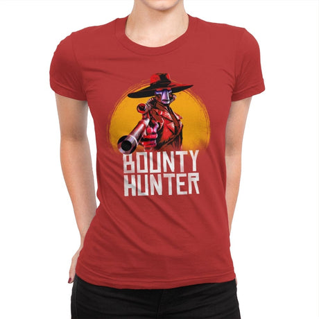 Bounty Hunter - Womens Premium T-Shirts RIPT Apparel Small / Red