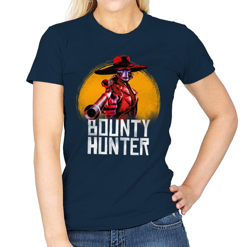 Bounty Hunter - Womens T-Shirts RIPT Apparel Small / Navy