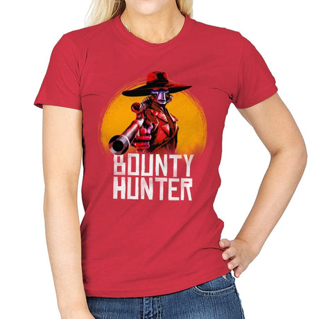 Bounty Hunter - Womens T-Shirts RIPT Apparel Small / Red