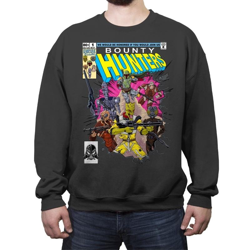 Bounty Hunters - Crew Neck Sweatshirt Crew Neck Sweatshirt RIPT Apparel Small / Charcoal