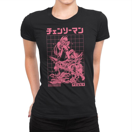 Bow Before Power - Womens Premium T-Shirts RIPT Apparel Small / Black