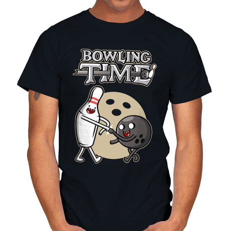 Bowling Time - Mens T-Shirts RIPT Apparel Small / Black