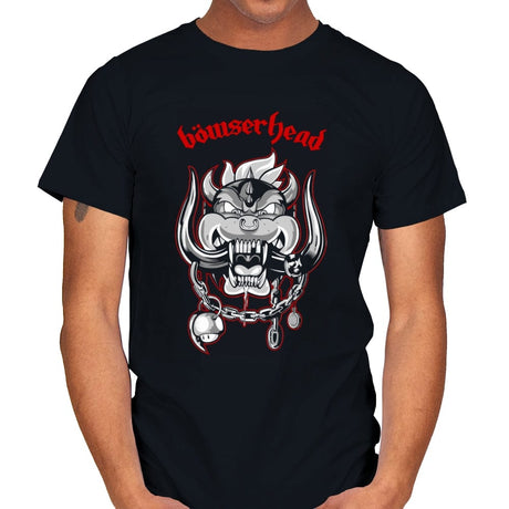 Bowserhead - Mens T-Shirts RIPT Apparel Small / Black