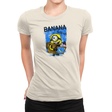 Box Minion Exclusive - Womens Premium T-Shirts RIPT Apparel Small / Natural