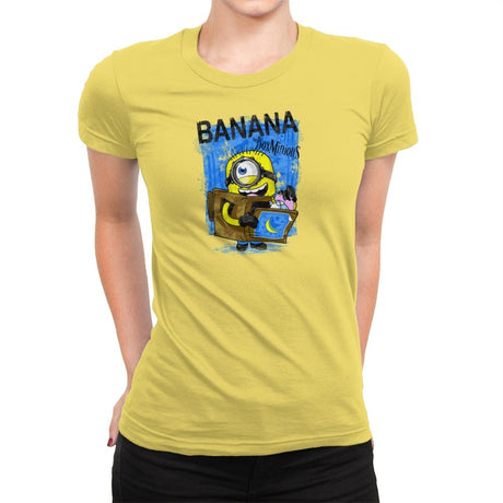Box Minion Exclusive - Womens Premium T-Shirts RIPT Apparel Small / Vibrant Yellow