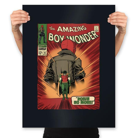 Boy Wonder - Prints Posters RIPT Apparel 18x24 / Black