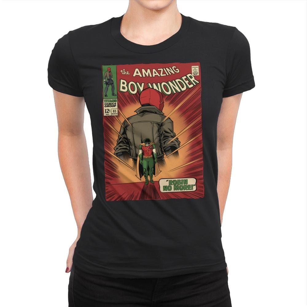 Boy Wonder - Womens Premium T-Shirts RIPT Apparel Small / Black