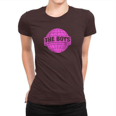 Boys World - Womens Premium T-Shirts RIPT Apparel Small / Dark Chocolate