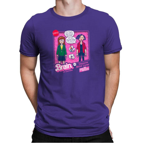 Brain of Lawndale Doll Exclusive - Mens Premium T-Shirts RIPT Apparel Small / Purple Rush
