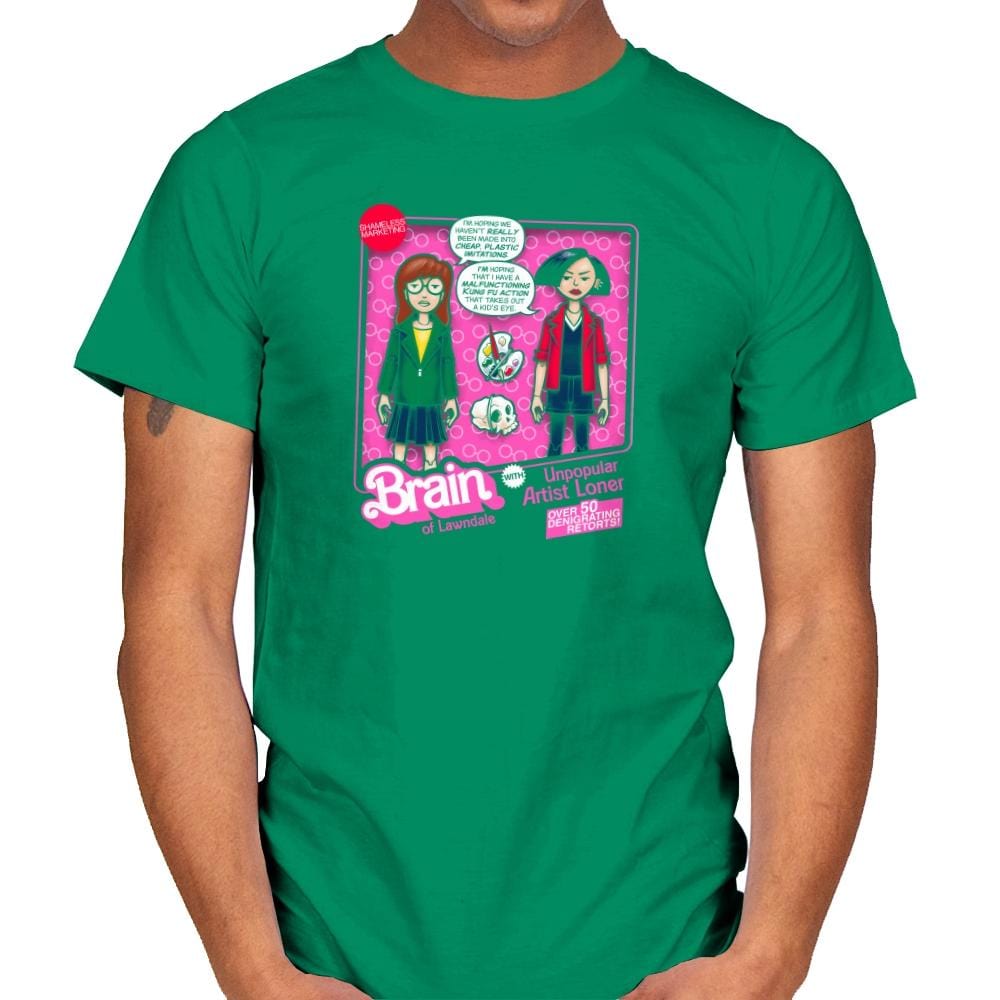 Brain of Lawndale Doll Exclusive - Mens T-Shirts RIPT Apparel Small / Kelly Green