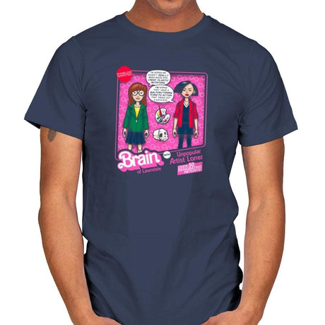 Brain of Lawndale Doll Exclusive - Mens T-Shirts RIPT Apparel Small / Navy