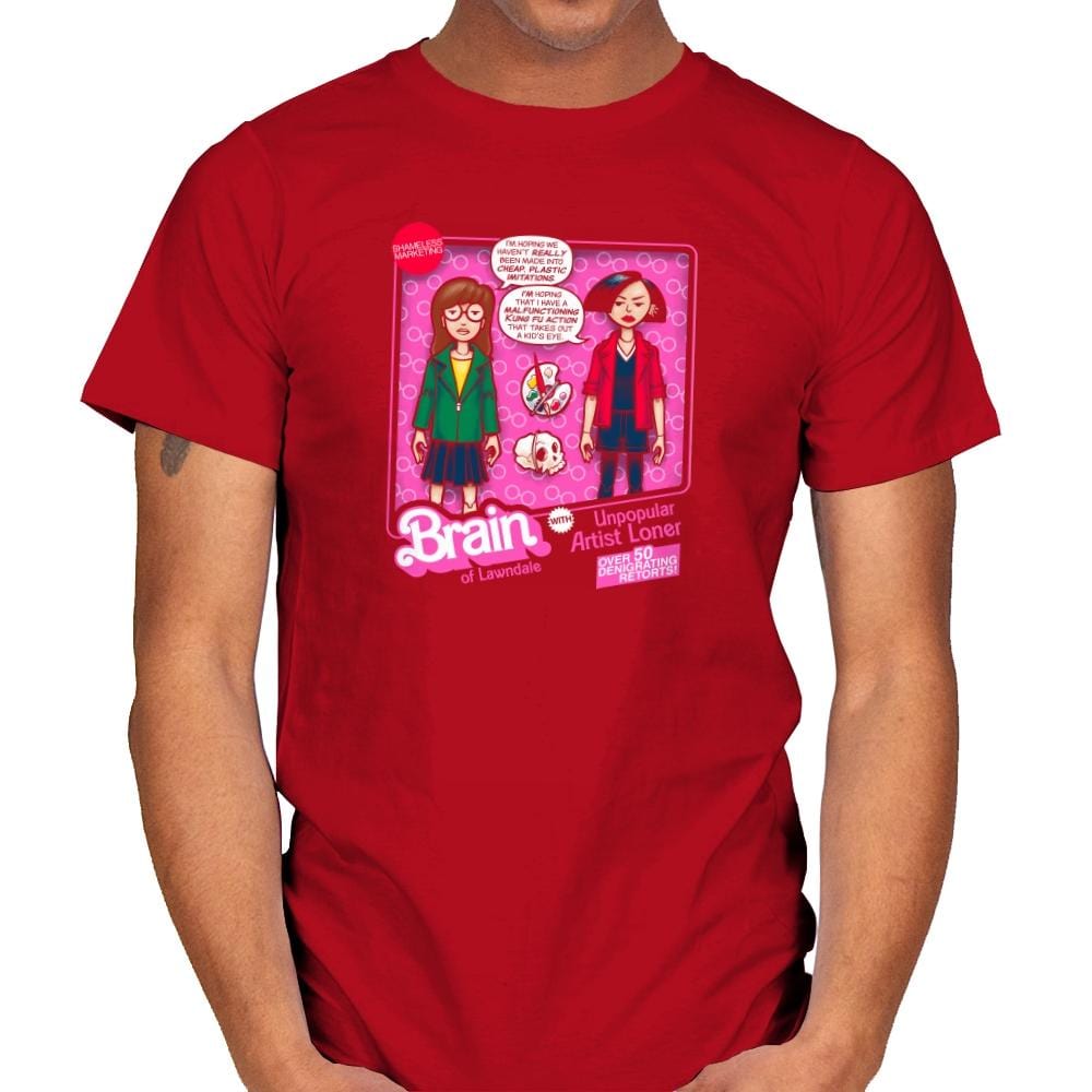 Brain of Lawndale Doll Exclusive - Mens T-Shirts RIPT Apparel Small / Red