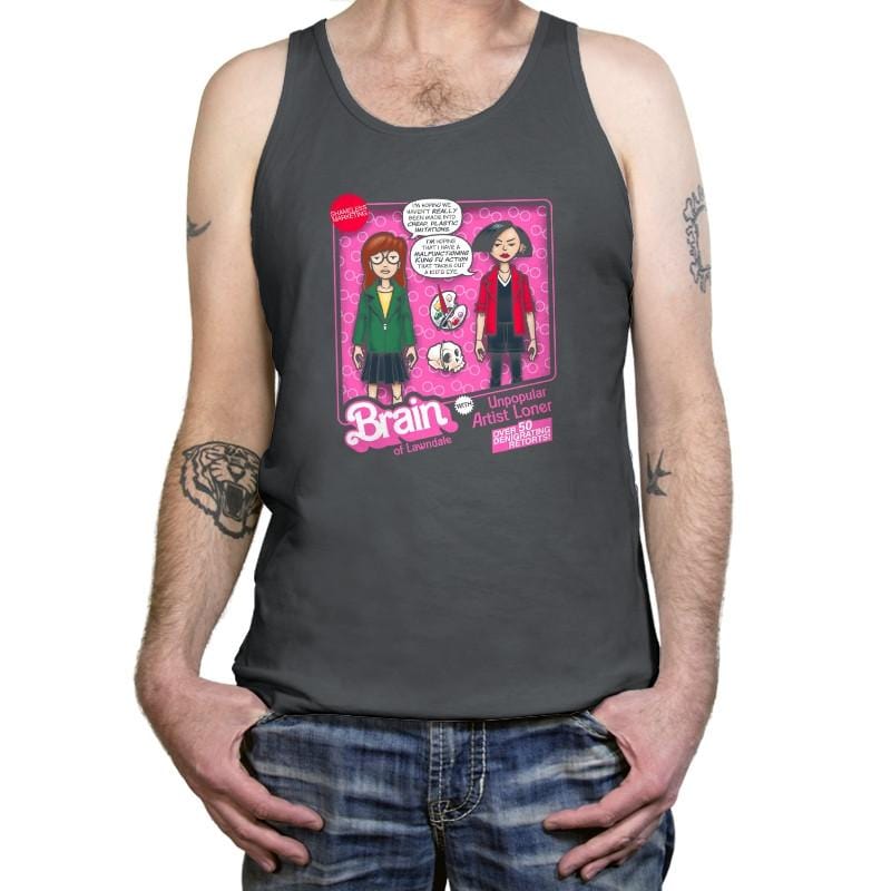 Brain of Lawndale Doll Exclusive - Tanktop Tanktop RIPT Apparel X-Small / Asphalt