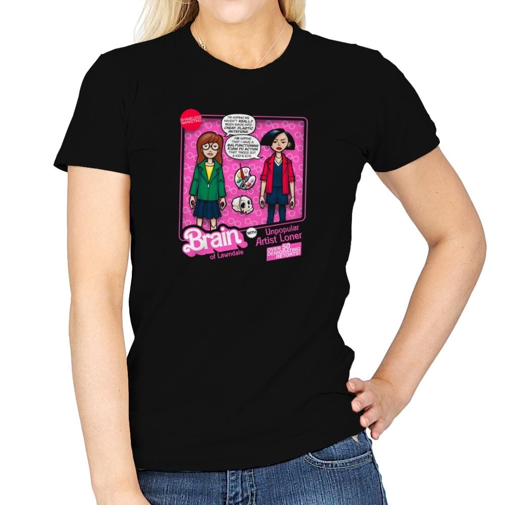 Brain of Lawndale Doll Exclusive - Womens T-Shirts RIPT Apparel Small / Black