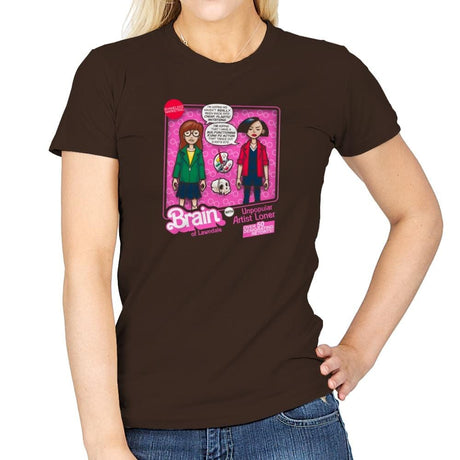 Brain of Lawndale Doll Exclusive - Womens T-Shirts RIPT Apparel Small / Dark Chocolate