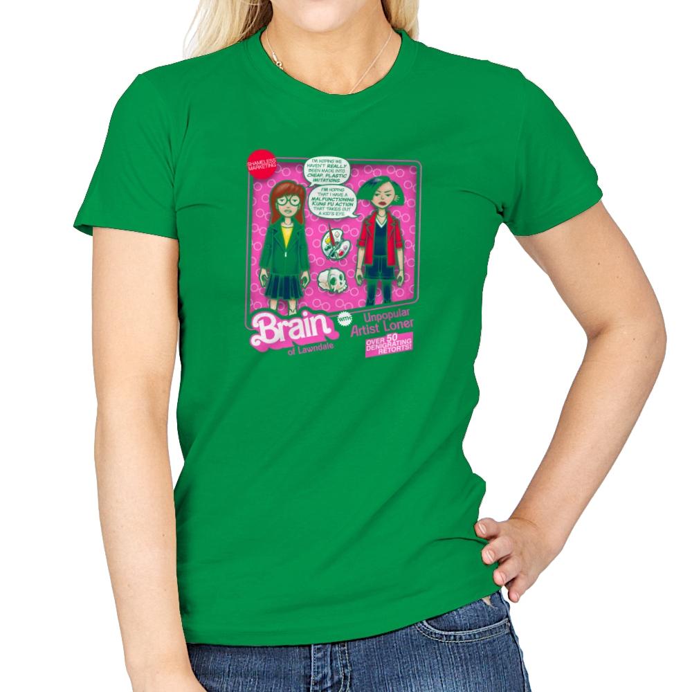 Brain of Lawndale Doll Exclusive - Womens T-Shirts RIPT Apparel Small / Irish Green