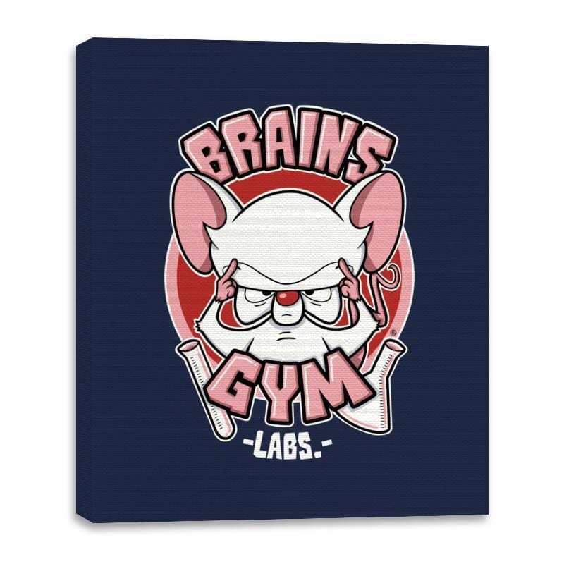 Brain's Gym - Canvas Wraps Canvas Wraps RIPT Apparel 16x20 / Navy