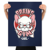 Brain's Gym - Prints Posters RIPT Apparel 18x24 / Navy