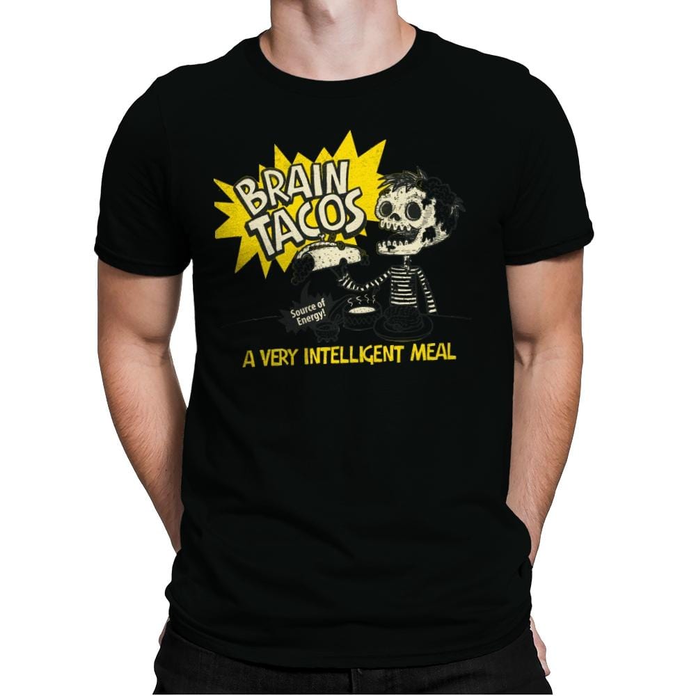 Brain Tacos - Mens Premium T-Shirts RIPT Apparel Small / Black