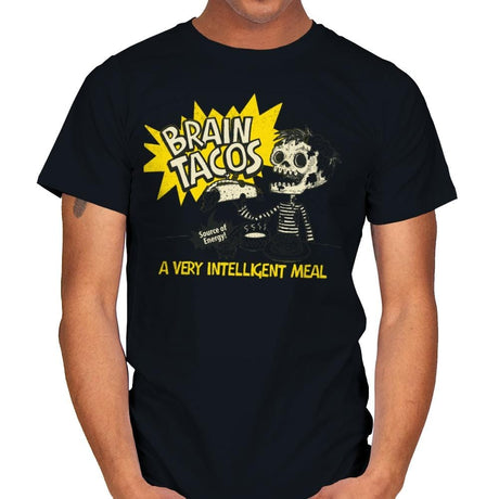 Brain Tacos - Mens T-Shirts RIPT Apparel Small / Black