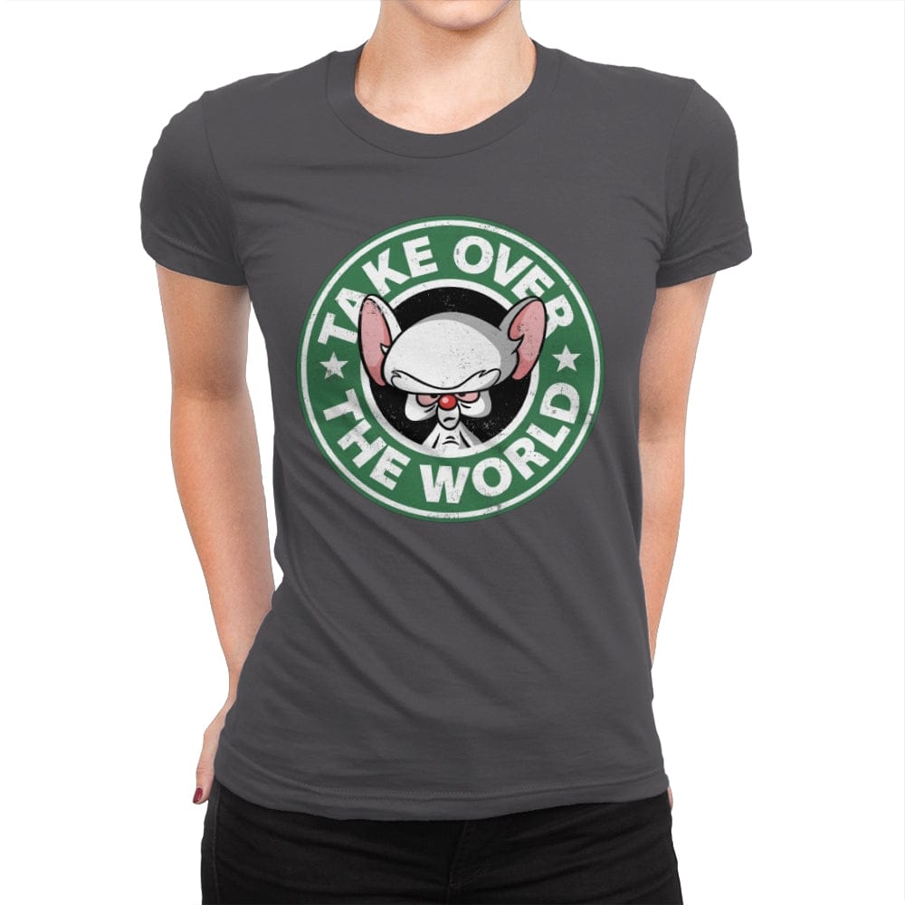 Brainbucks Coffee - Womens Premium T-Shirts RIPT Apparel Small / Heavy Metal