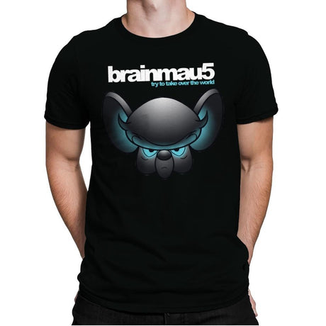 Brainmau5: Try To Take Over The World - Mens Premium T-Shirts RIPT Apparel Small / Black