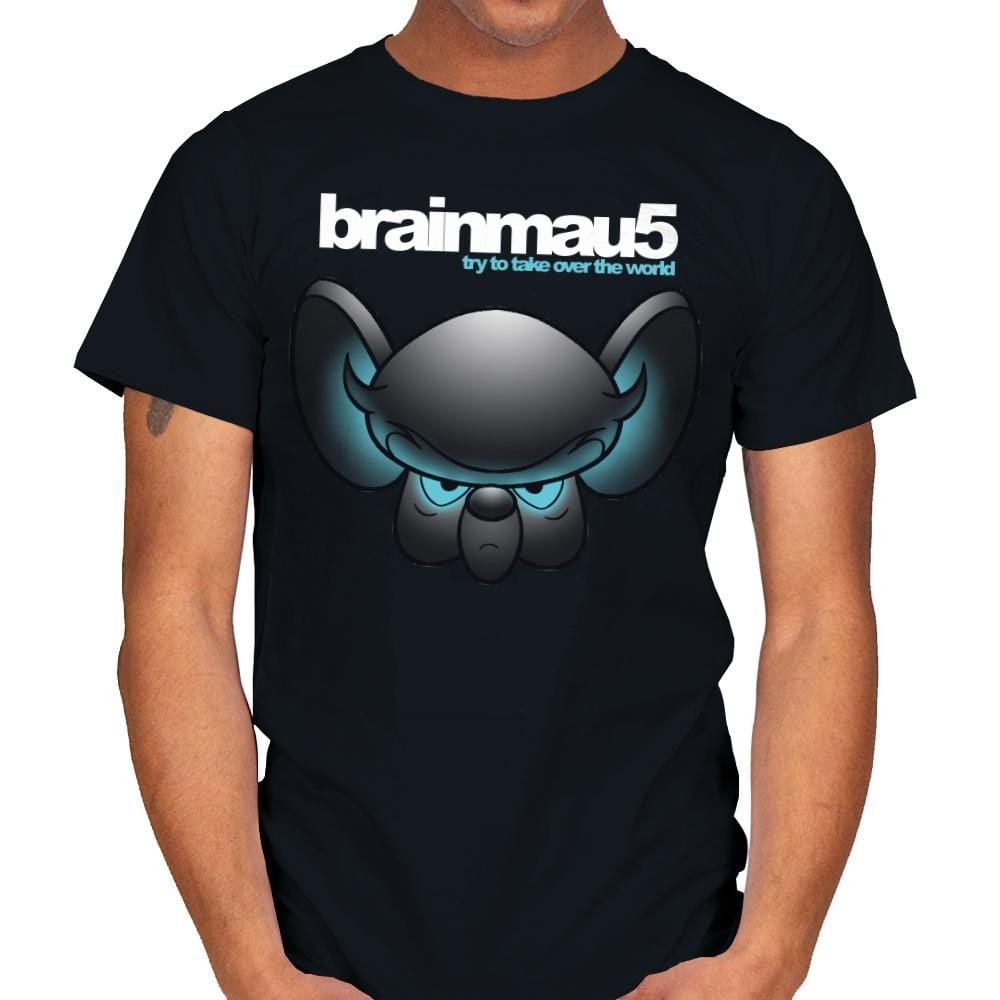 Brainmau5: Try To Take Over The World - Mens T-Shirts RIPT Apparel Small / Black