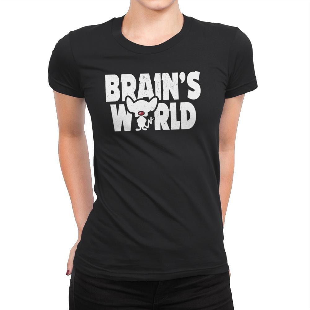 Brains World - Womens Premium T-Shirts RIPT Apparel Small / Black