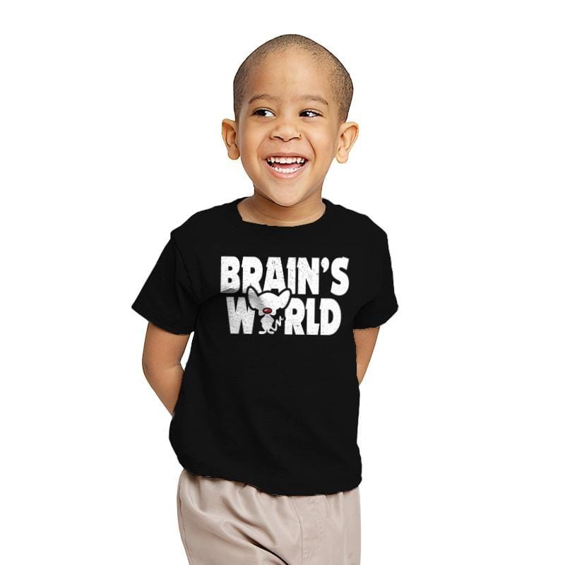 Brains World - Youth T-Shirts RIPT Apparel X-small / Black